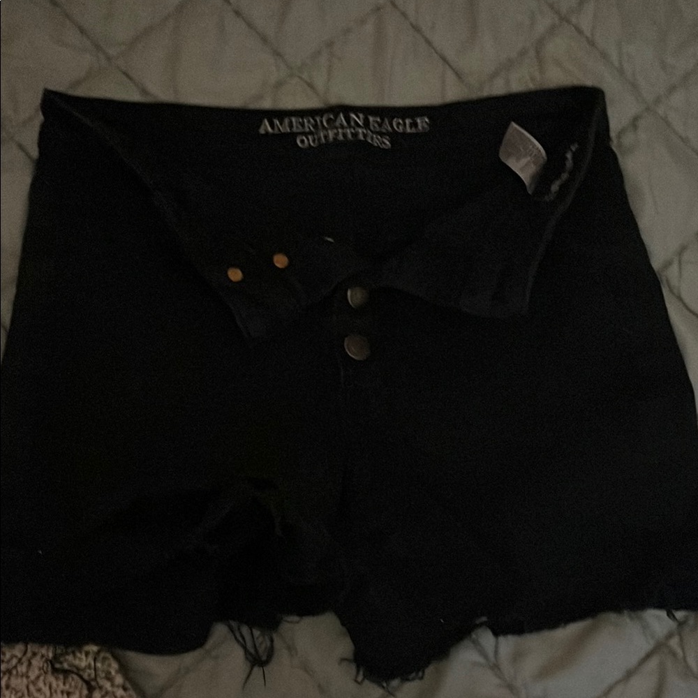 American Eagle Black Denim Shorts